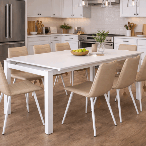 Badu Table & 6 Cover chairs