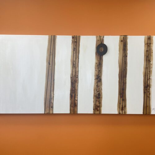 Symmetric Stains painting 130x60cm